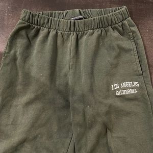 Dark green Brandy Melville sweat pants